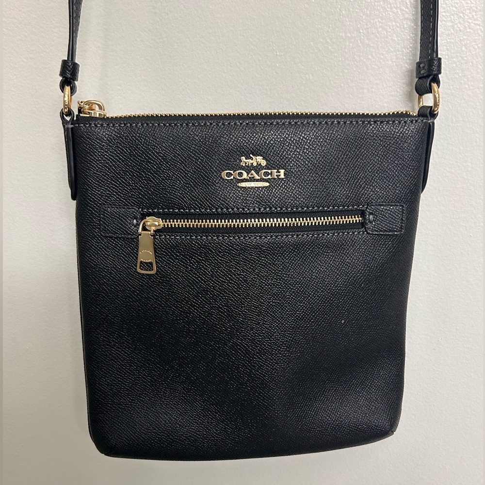 Coach Black and Gold Crossbody Bag